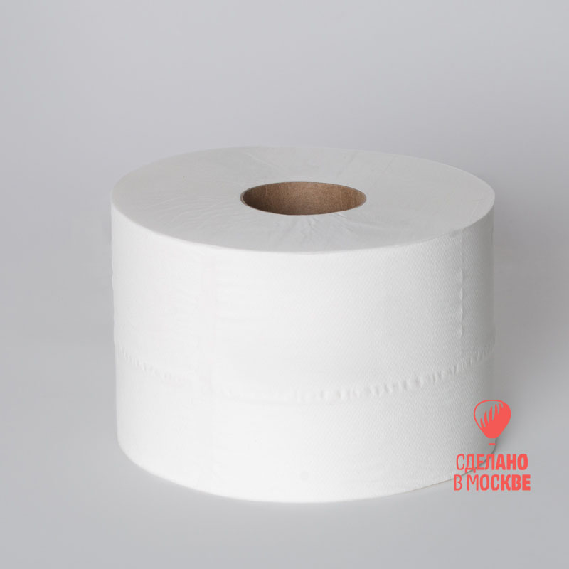 Туалетная бумага 150 м, целлюлоза, 2 слоя, 16гр/м2*2, без втулки (БС-2-150-ТЦ)