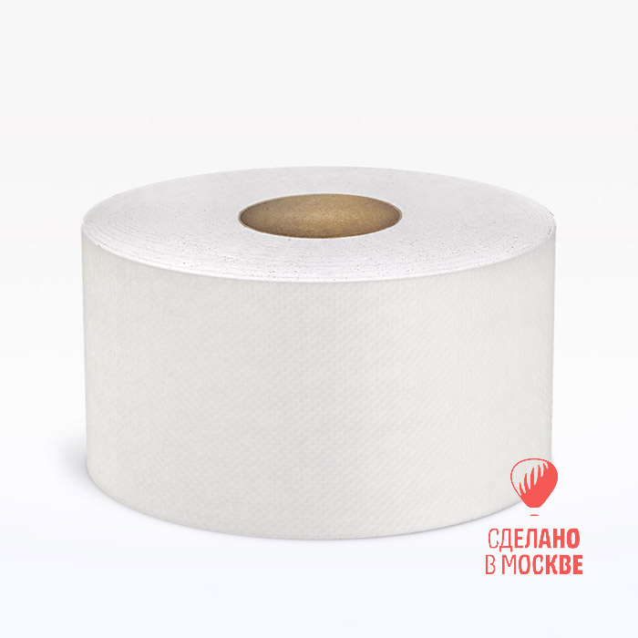 Туалетная бумага система T2 120197 200 м,цвет - белый, 25 гр/м*2, отбеленная макулатура