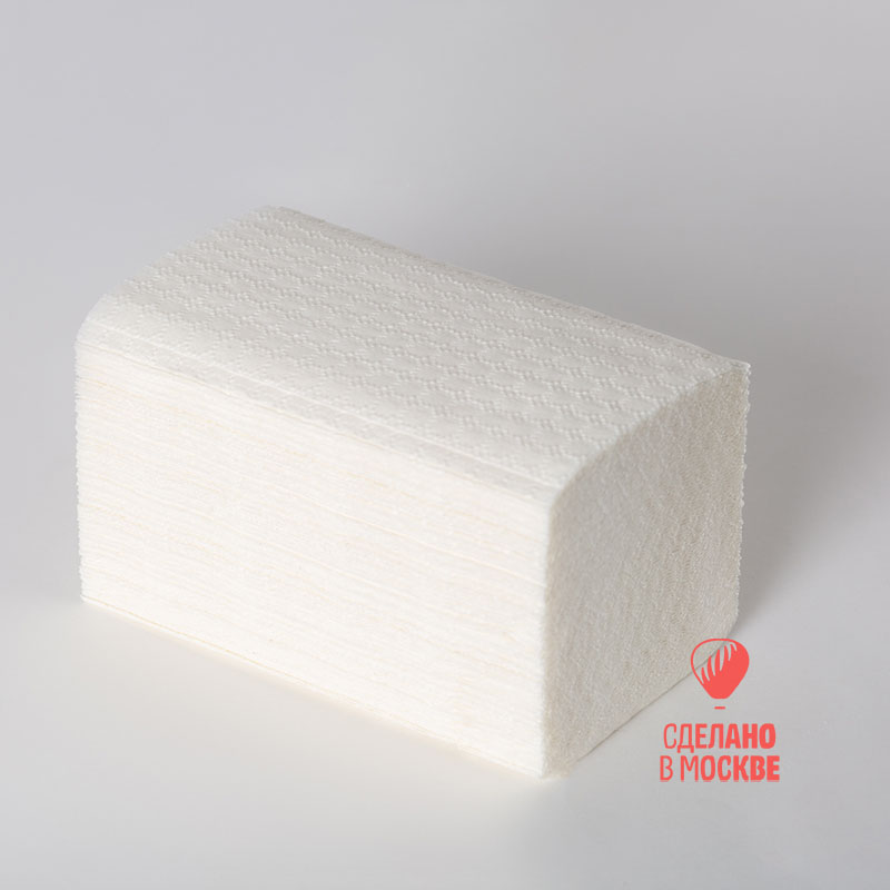 Листовые полотенца СИСТЕМА H3 120108 V(ZZ),1 сл., цвет - белый, 33 гр/м*2, целлюлоза 