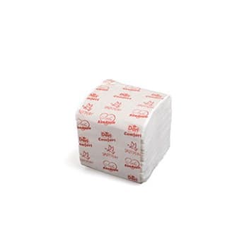 Туалетная бумага в листах, целлюлоза, 2 слоя