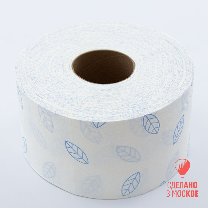 Туалетная бумага, 2 сл., 170 м., цвет - белый, печать 